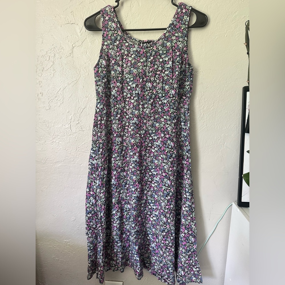Vintage All That Jazz Dress Womens 5/6 Floral Corset Lace Up Back